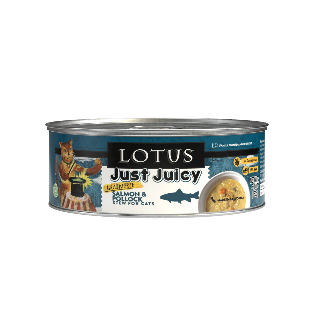 Lotus Cat Just Juicy Salmon Pollock Stew 2.5oz