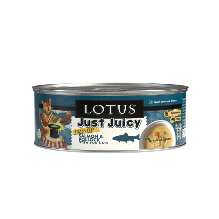 Lotus Cat Just Juicy Salmon Pollock Stew 2.5oz