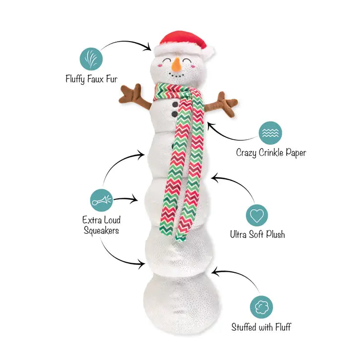 Snowball Party Large Plush Dog Toy 22"