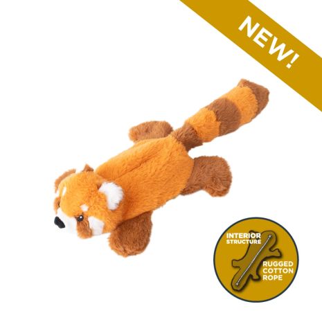 Tall Tails Stuffless Red Panda With Squeaker Toy for Dogs 16"