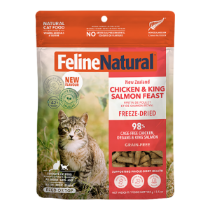 Feline Natural Freeze Dried Chicken & Salmon Food for Cats 3.5oz