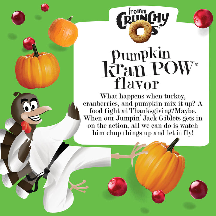 Fromm Crunchy O's Pumpkin Kran POW Dog Treats 6oz