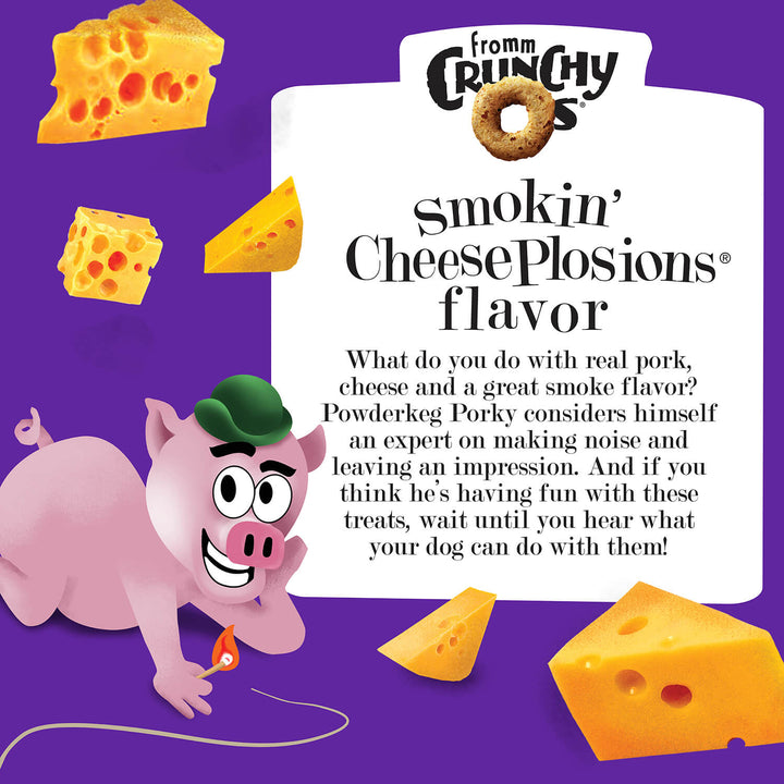 Crunchy O's Smokin' CheesePlosions Dog Treats 6oz