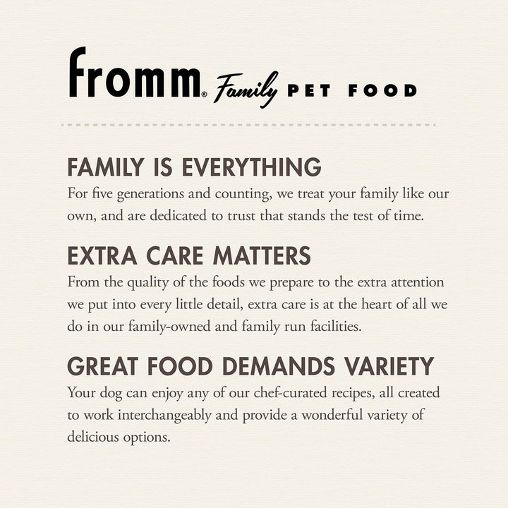 Fromm Four Stars Grain Free Game Bird Dry Dog Food 4lb