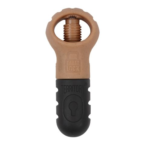 Territory Bacon Scented Treat Lock Dog Chew Toy 7"