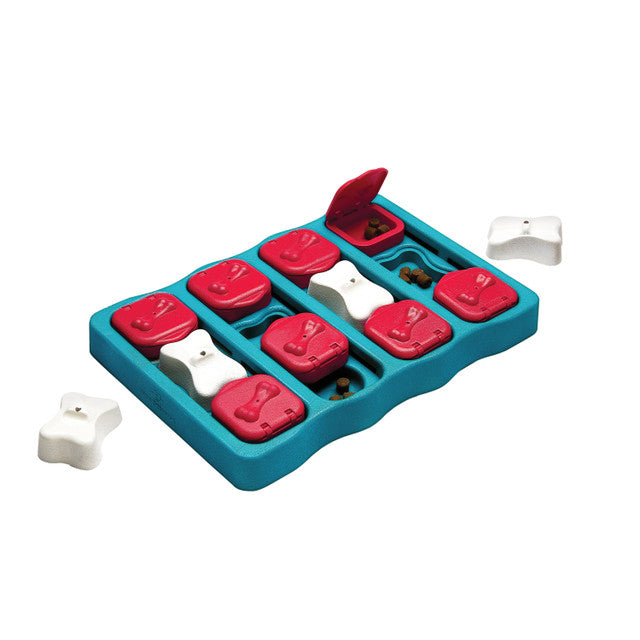 Outward Hound Dog Brick Intermediate Flip, Slide, & Treat Puzzle