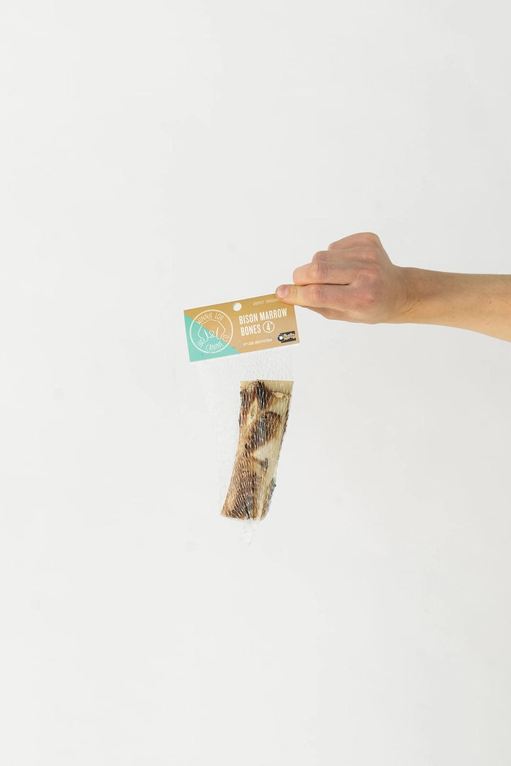Winnie Lou Bison Marrow Bone for Dogs 4"
