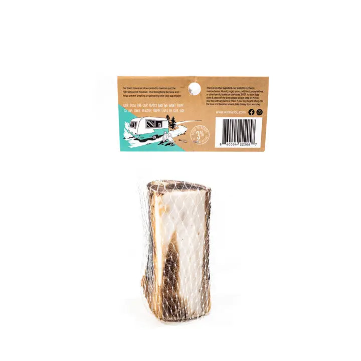 Winnie Lou Bison Marrow Bone for Dogs 4"