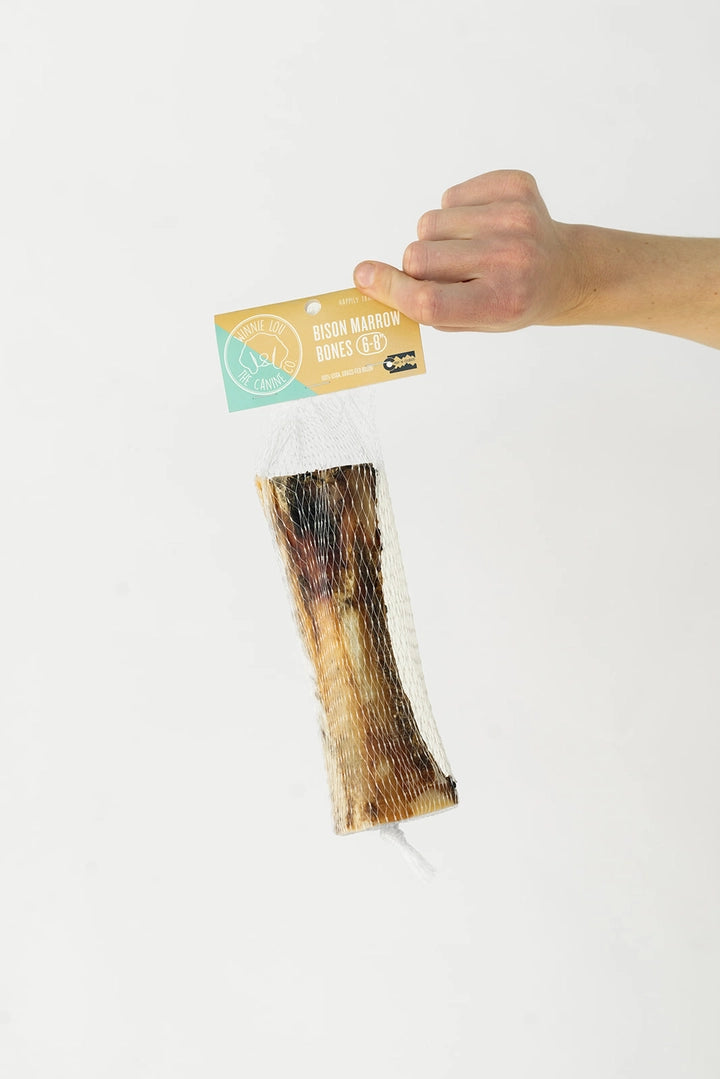 Winnie Lou Bison Marrow Bone for Dogs 6-8"