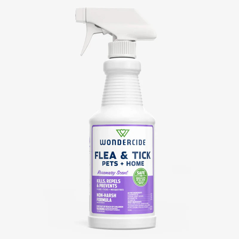 Wondercide Flea + Tick Spray Rosemary for Pets and Home 16oz