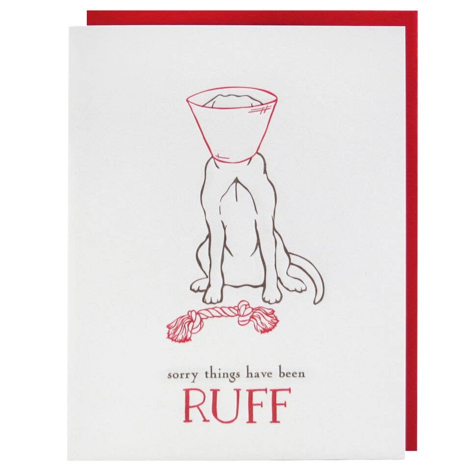 Smudge Ink - Ruff Dog Get Well Card
