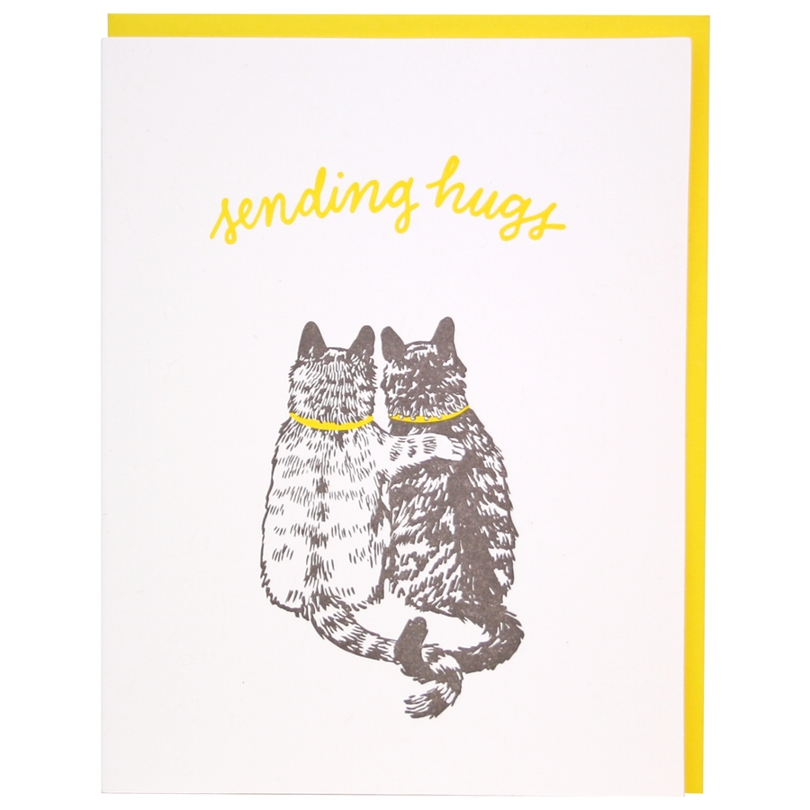 Cat Hugs Support Card