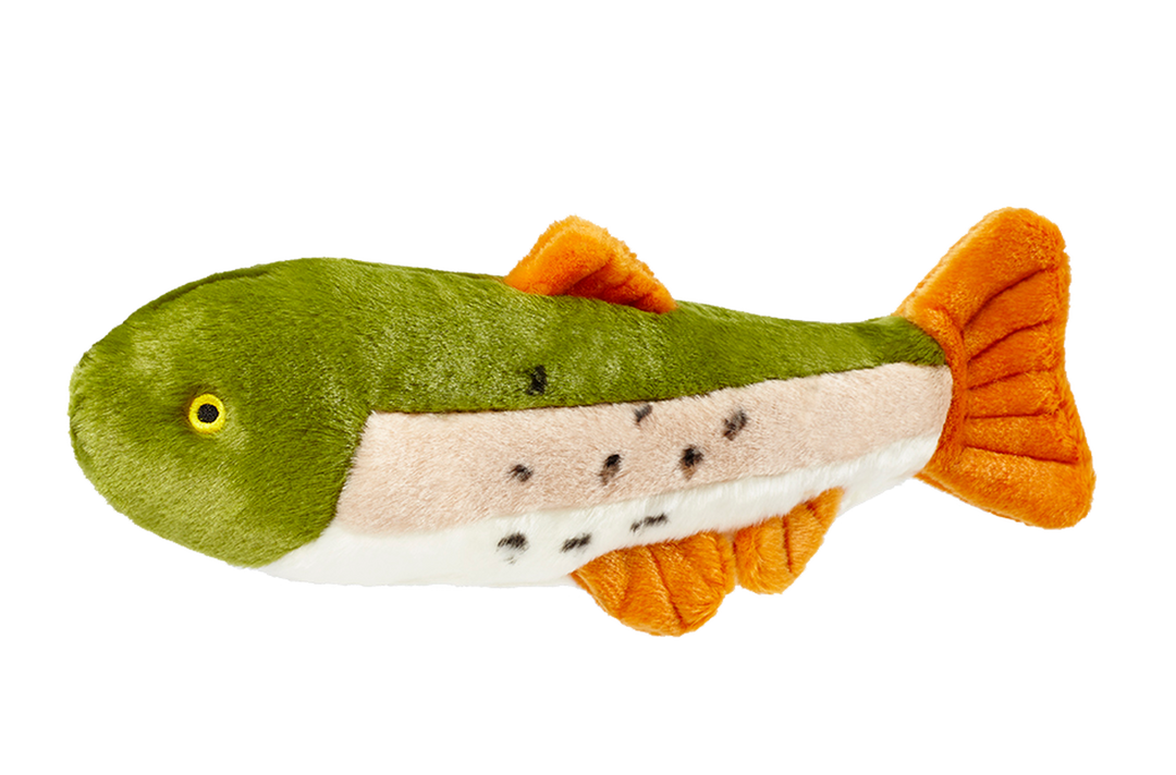 Ruby The Rainbow Trout Dog Toy