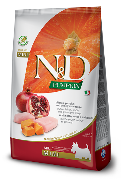 Farmina N&D Pumpkin Mini Dog Food Chicken & Pomegranate 5.5lb