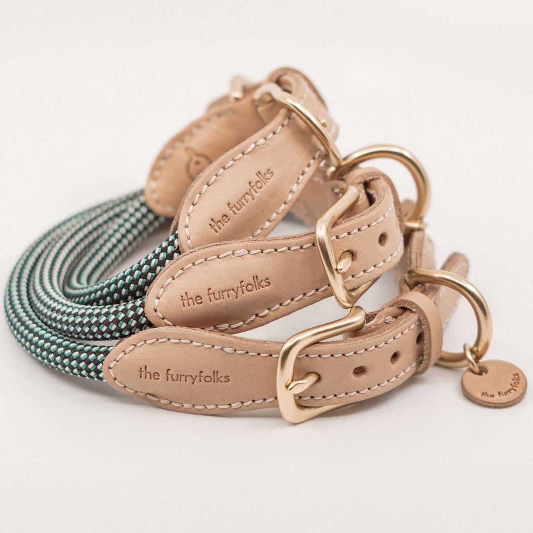 Leather & Rope Collar