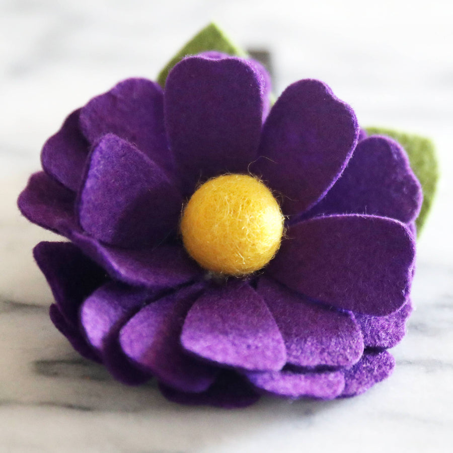 Daisy Flower for Collar - Purple Rain