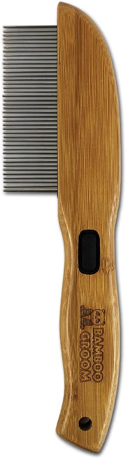 Bamboo Groom Rotating Pin Comb