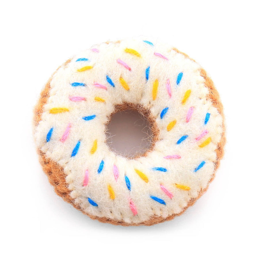 Vanilla Donut Cat Toy