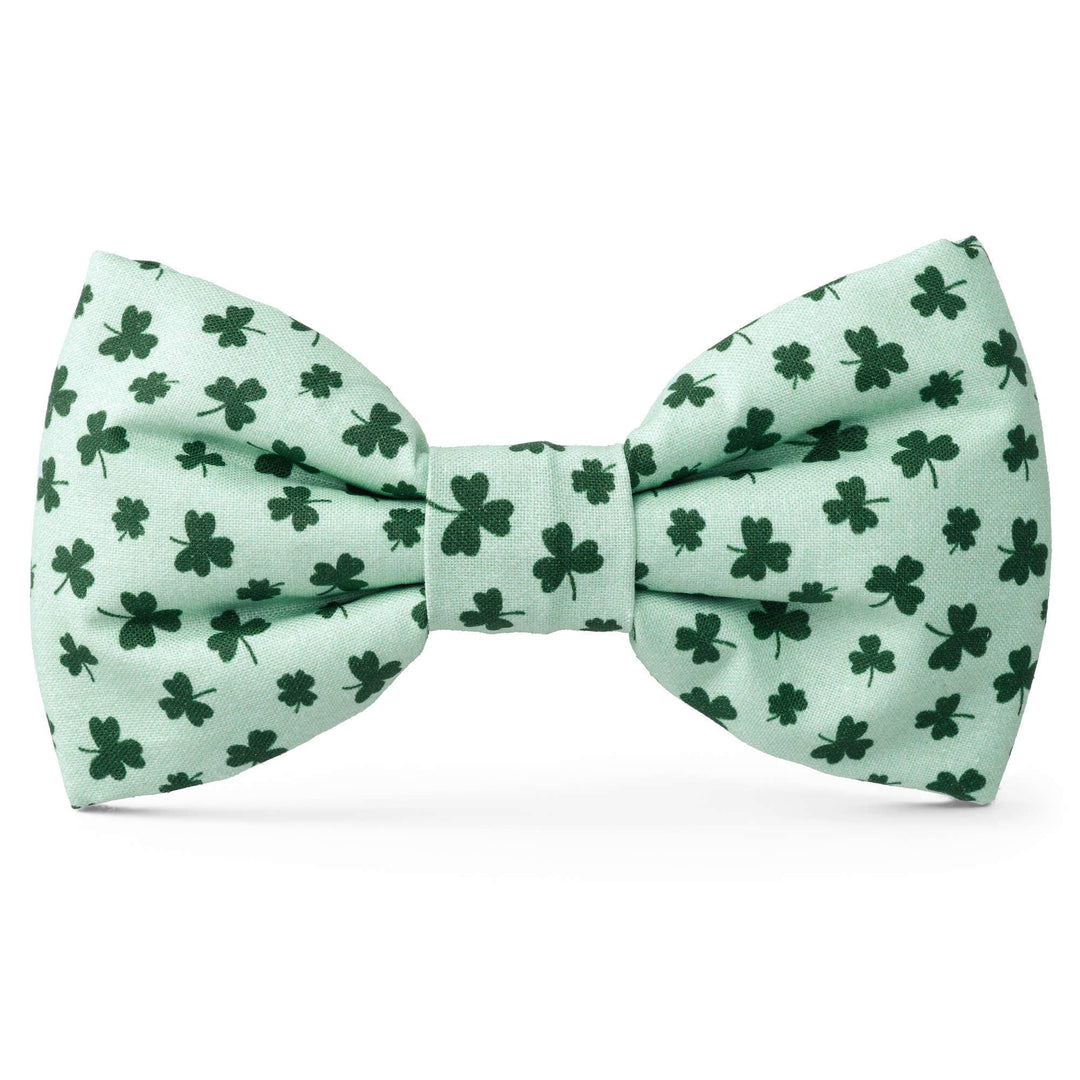 Lucky Clover St. Patrick's Day Dog Bow Tie