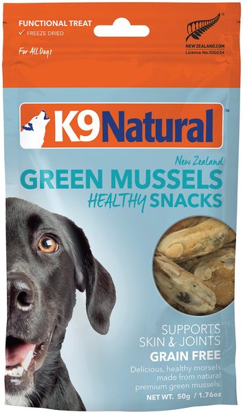 K9 Natural Freeze Dried Green Mussels for Dogs & Cats