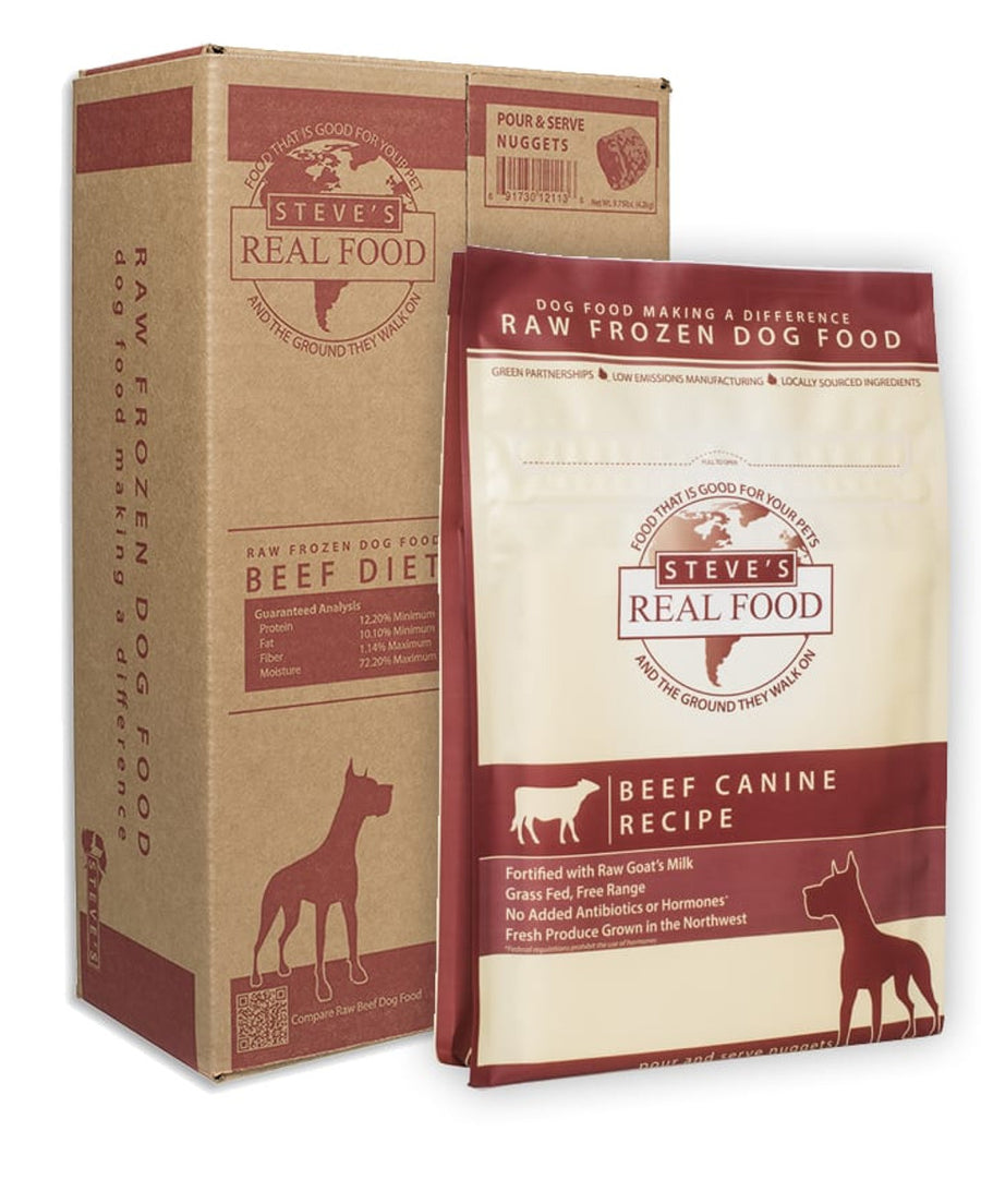 Steve's Dog & Cat Frozen Beef Nuggets 5lb