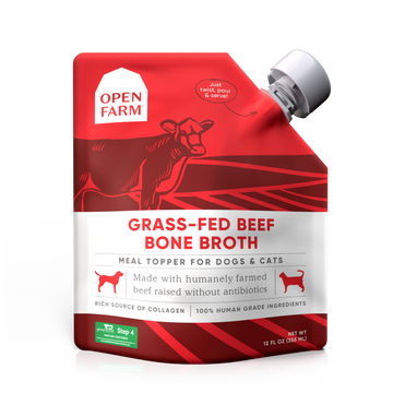 Open Farm Dog and Cat Bone Broth Beef 12 oz