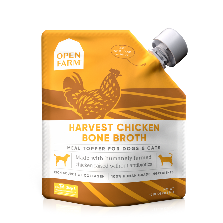 Open Farm Dog and Cat Bone Broth Chicken 12 oz