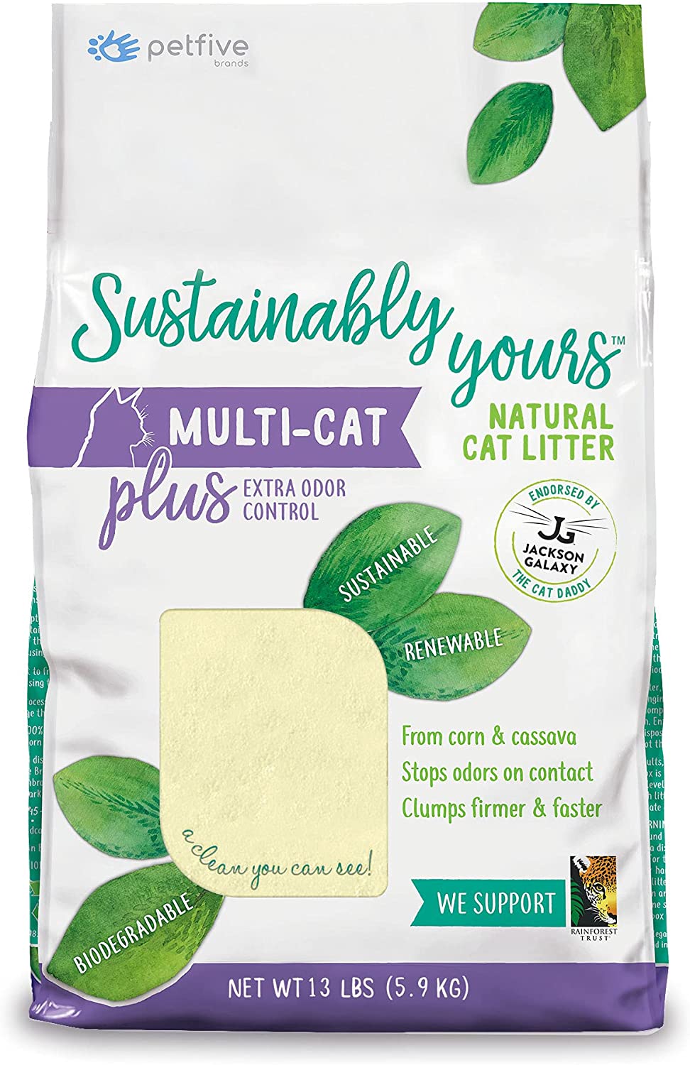 Sustainably Yours Multi-Cat Litter Extra Odor Control 13lb