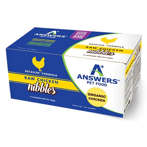 Answers Detailed Frozen Raw Chicken Nibbles 2.2lb