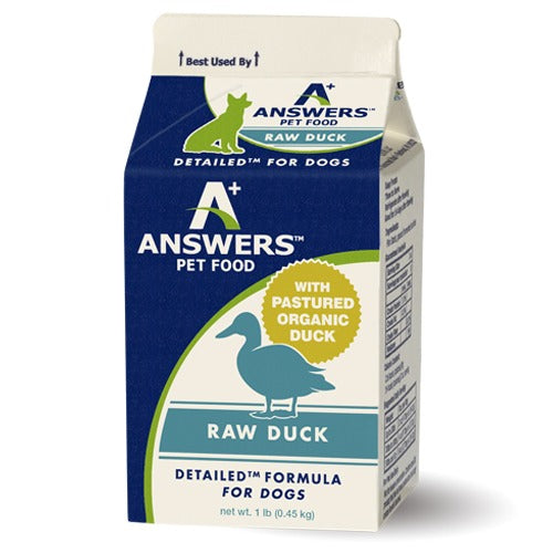 Answers Raw Detailed Formula Duck 4lb