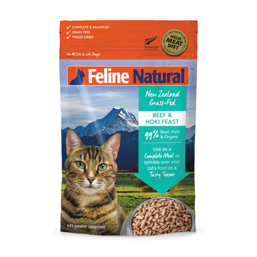 Feline Natural Freeze Dried Hoki & Beef 3.5oz for Cats