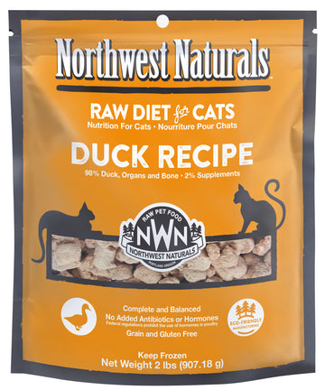 Northwest Naturals Raw Frozen Duck 2lbs for Cats