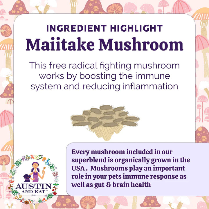 Austin & Kat Mushroom Medley Immunity Topper 60G