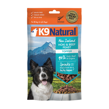 K9 Natural Freeze Dried Hoki & Beef 3.5oz for Dogs