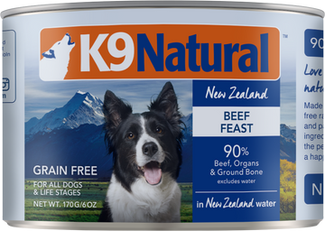K9 Natural Grain Free Beef 6oz for Dogs
