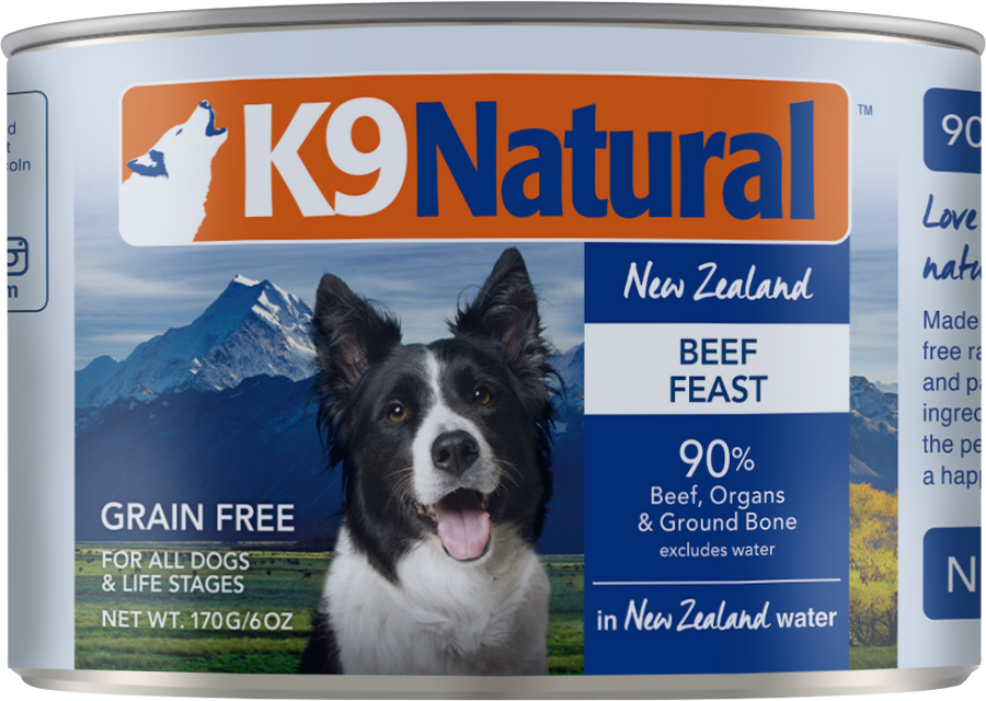 K9 Natural Grain Free Beef 6oz for Dogs