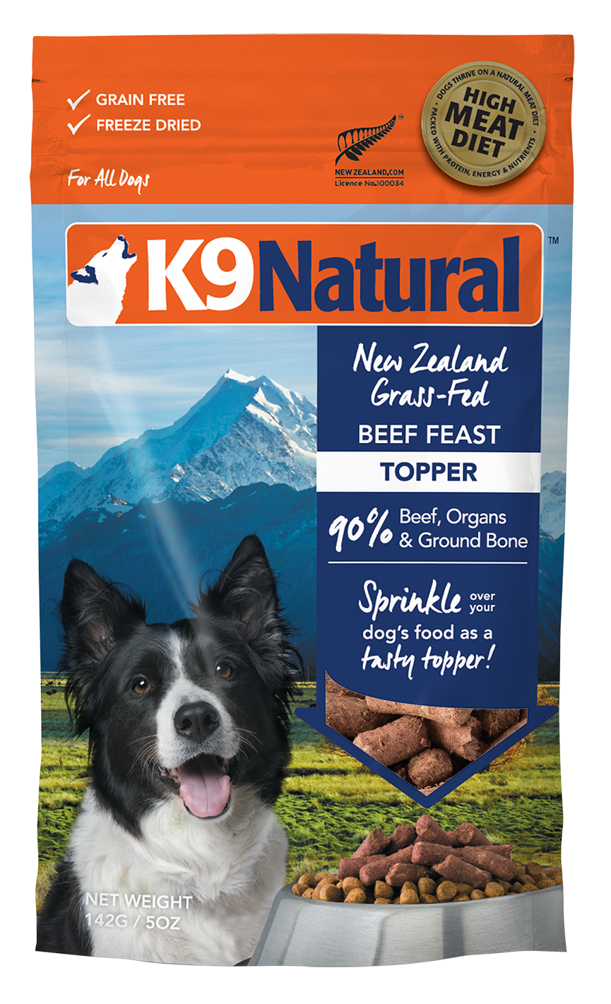 K9 Natural Freeze Dried Beef 5oz for Dogs