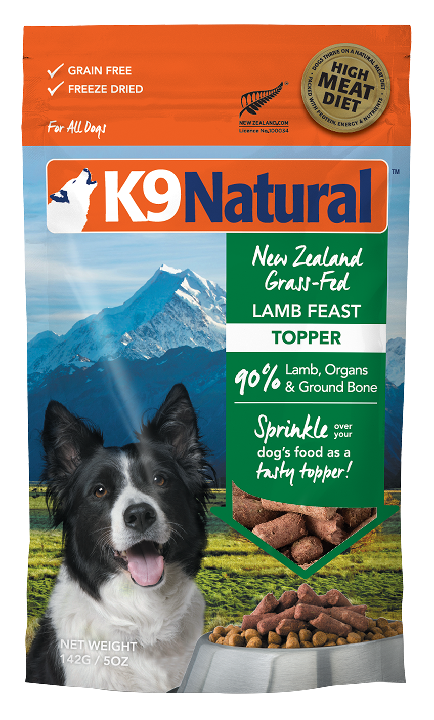 K9 Natural Freeze Dried Lamb 5oz for Dogs