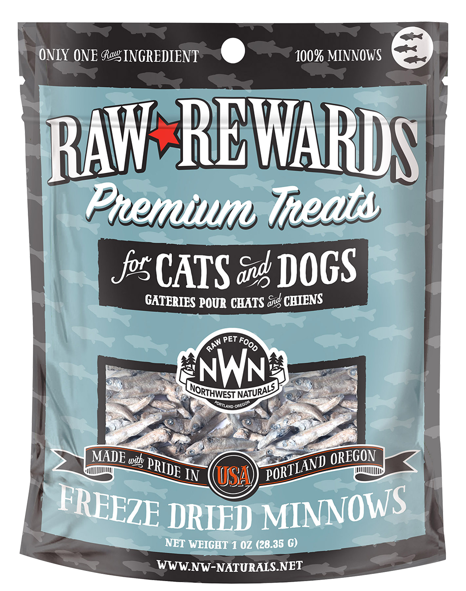 Northwest Naturals Freeze Dried Minnows 1oz for Cats and Dogs