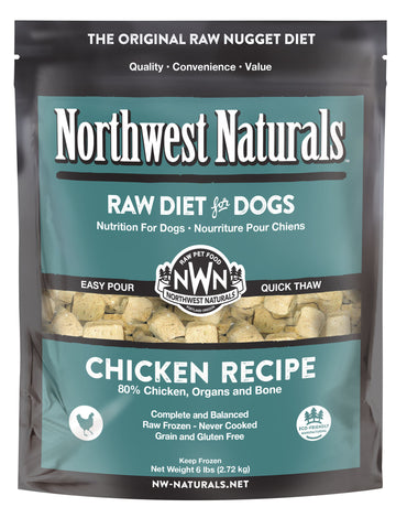 Northwest Naturals Frozen Chicken Nuggets 6lbs for Dogs