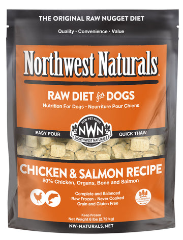 Northwest Naturals Frozen Chicken/Salmon Recipe 6lbs for Dogs