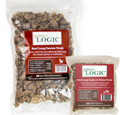 Nature's Logic Beef Lung for Cats and Dogs