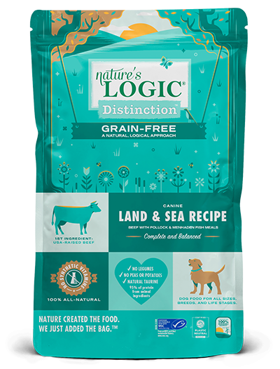 Nature's Logic Distinction Grain Free Land & Sea All Life Stages Dry Dog Food 4.4lb