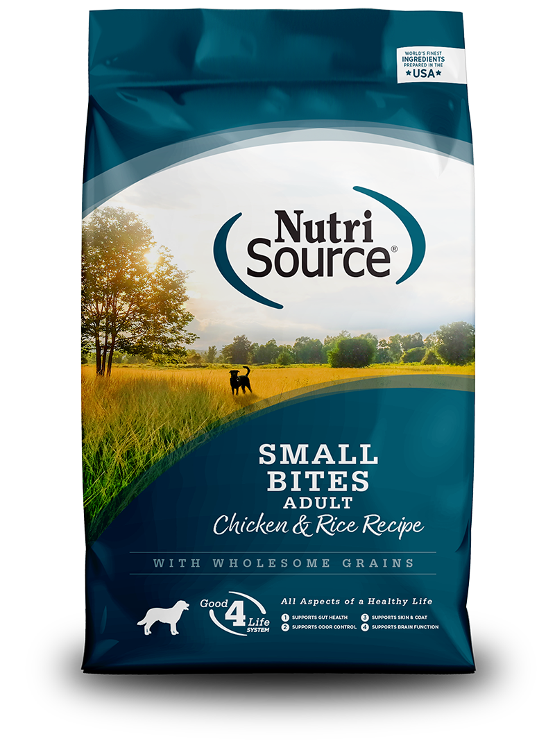 NutriSource Small Bites Adult Chicken & Rice 5lb