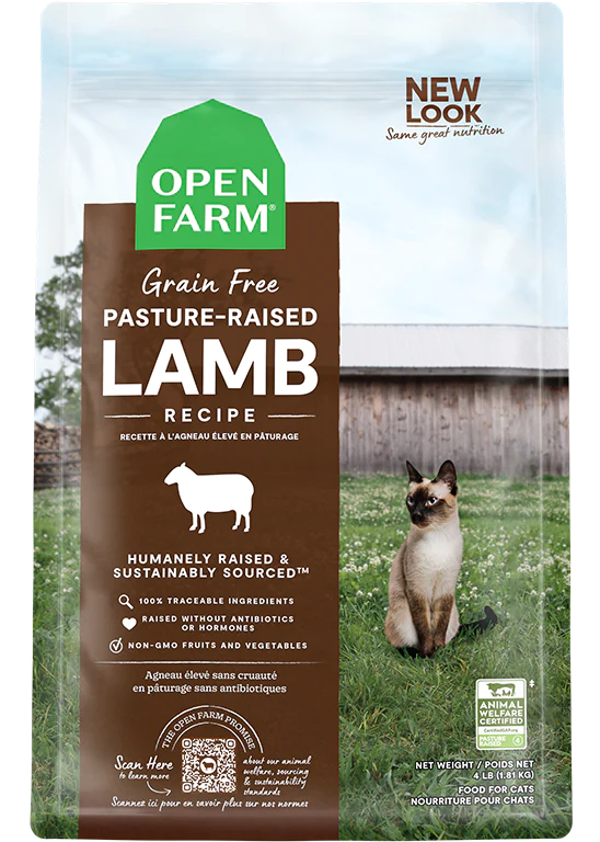 Open Farm Cat Grain Free Pasture Lamb 4lb