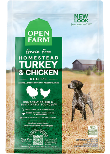 Open Farm Dog Grain Free Homestead Turkey Chicken