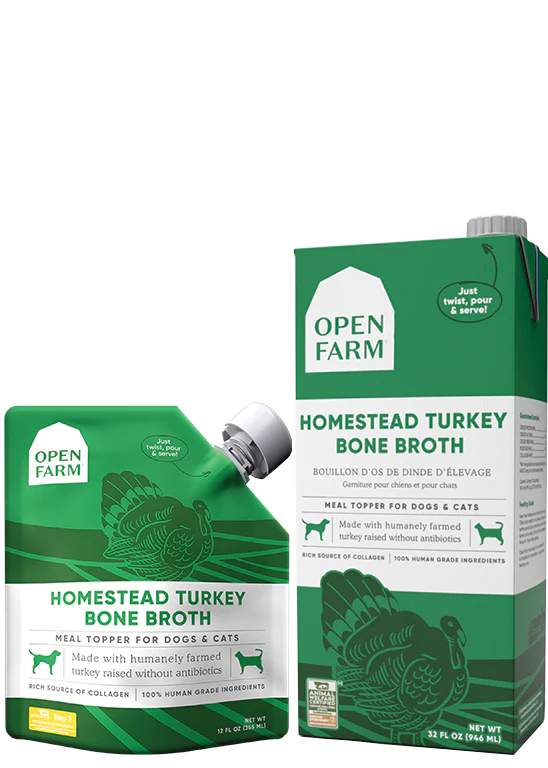 Open Farm Dog and Cat Bone Broth Turkey 33.8 oz