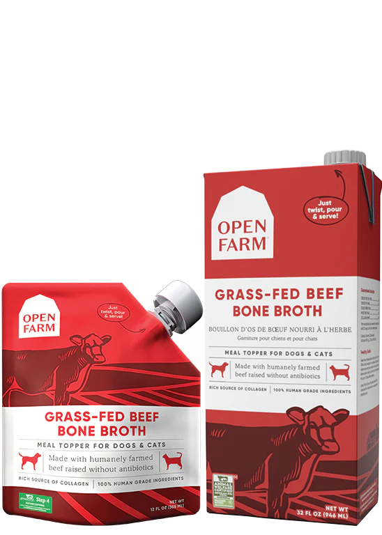 Open Farm Dog and Cat Bone Broth Beef 33.8 oz
