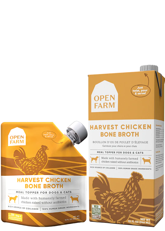 Open Farm Dog and Cat Bone Broth Chicken 33.8 oz