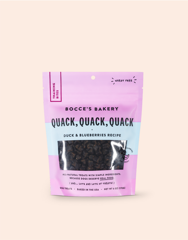 Bocce's Duck & Blueberry Quack Quack Quack Training Bites 6oz